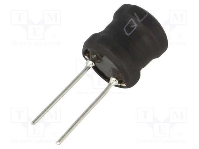 Inductor: wire; THT; 220uH; Ioper: 1.6A; 362mΩ; ±10%; Ø11.5x11.5mm