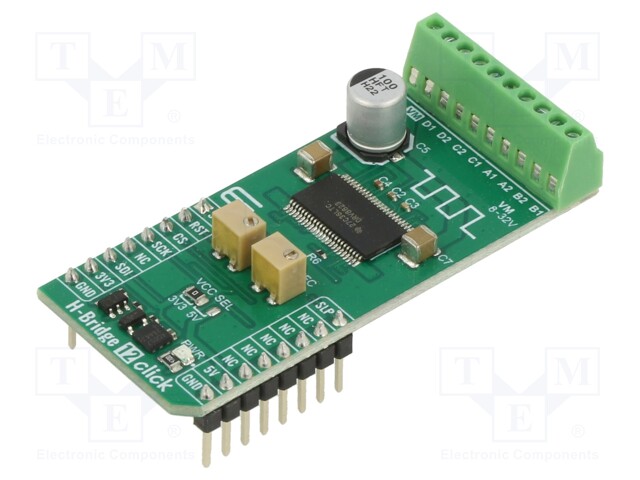 Click board; H bridge; SPI; DRV8823; prototype board; 3VDC,5.5VDC