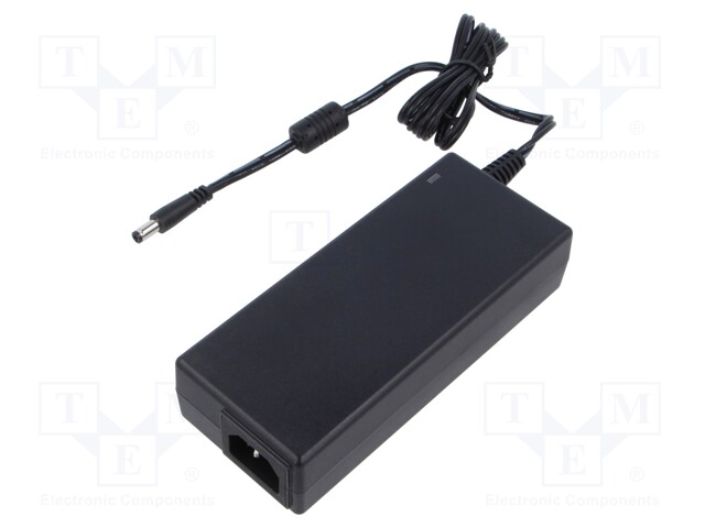 Power supply: switched-mode; 12VDC; 10A; Out: 5,5/2,5; 120W; 89%