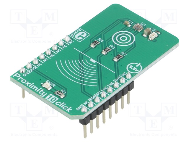 Click board; proximity sensor; GPIO,I2C; SI1143; 3.3VDC