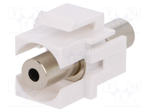 Socket; female x2; stereo,Keystone; straight; Transition: coupler