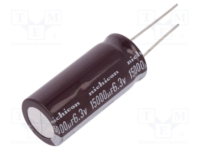 Capacitor: electrolytic; low impedance; THT; 15000uF; 6.3VDC; ±20%