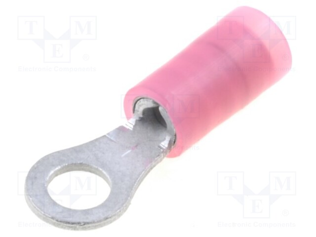 Ring terminal; M3,5; 0.5÷1mm2; insulated; tinned; copper; 1000pcs.