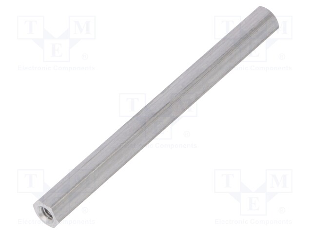 Screwed spacer sleeve; Int.thread: M3; 60mm; hexagonal; aluminium