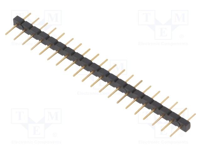 Pin header; pin strips; male; PIN: 20; straight; 2.54mm; THT; 1x20