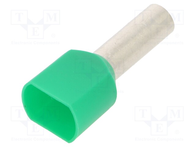 Tip: bootlace ferrule; 6mm2; crimped; for cable; insulated,double