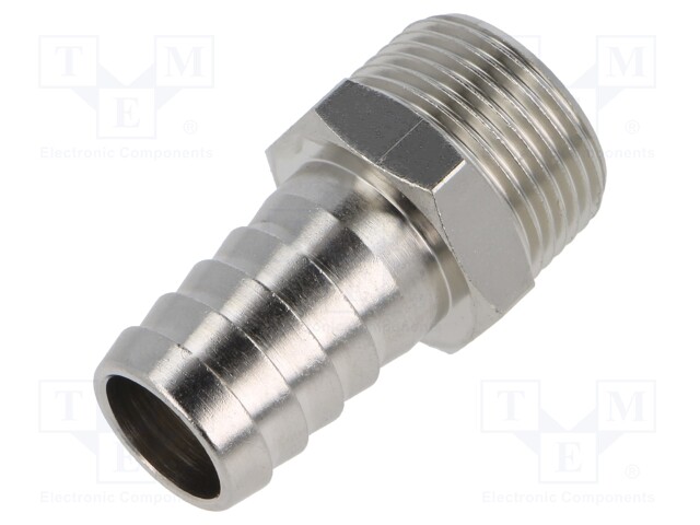 Metal connector; threaded; G 3/4"; Mat: nickel plated brass