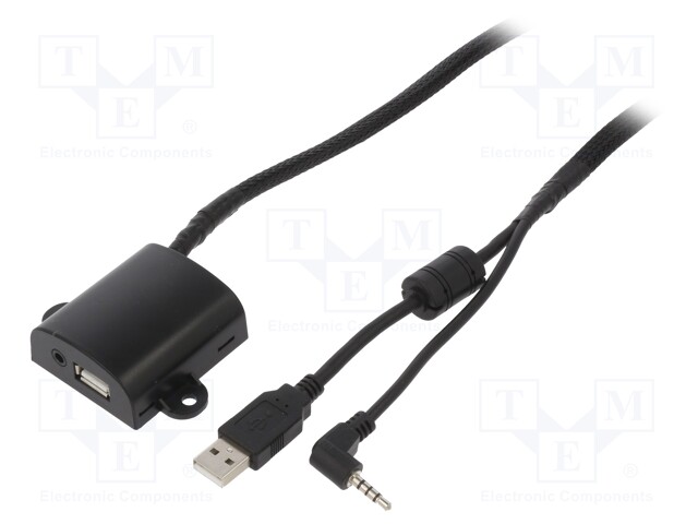 USB/AUX adapter; USB A socket,Jack 3.5mm socket