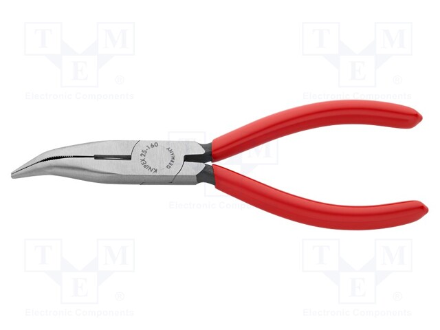 Pliers; cutting,half-rounded nose,universal; 160mm