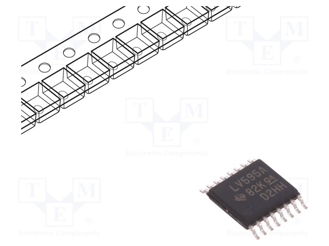 IC: digital; 3-state,8bit,shift register; SMD; TSSOP16; 2÷5.5VDC