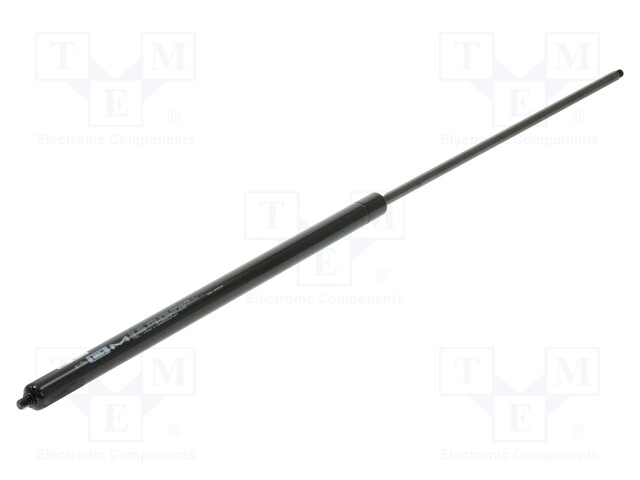 Gas spring; Thread: M8; E: 755mm; Øout: 21mm; Piston diam: 10mm; 900N