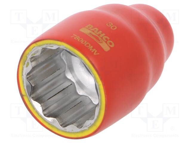 Key; insulated,twelve point socket,socket spanner; HEX 30mm