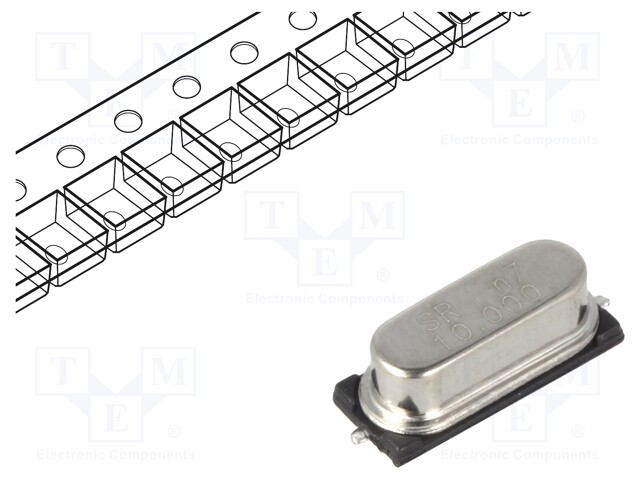 Resonator: quartz; 38MHz; ±30ppm; 20pF; SMD; HC49SMD; Pitch: 4.88mm