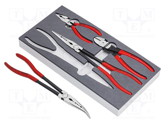 Kit: pliers; in a foam tray