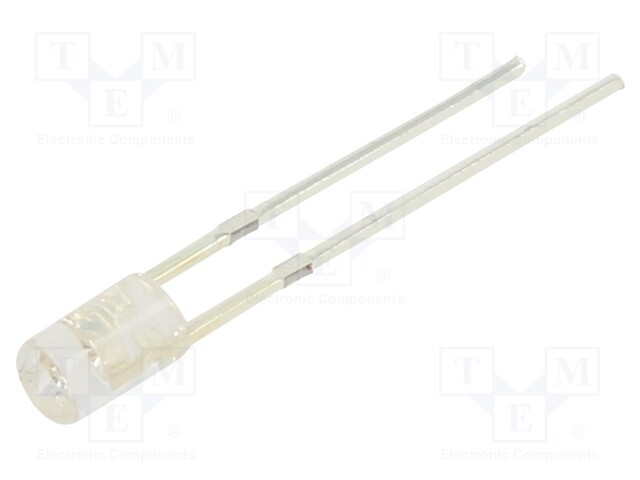 LED; 3mm; green; 450÷600mcd; 100°; Front: flat; 2.7÷3.2V; -30÷85°C