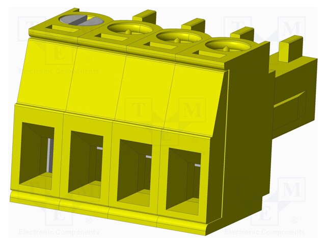 Connector: pluggable terminal block; plug; female; straight; 300V