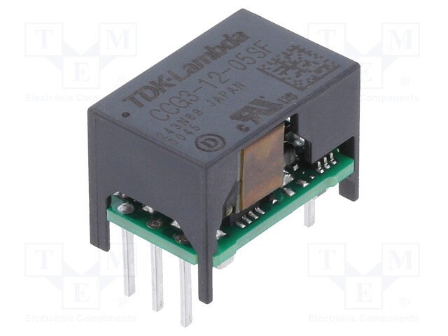 Converter: DC/DC; 3W; Uin: 4.5÷18V; Uout: 5VDC; Iout: 600mA; 3g; THT