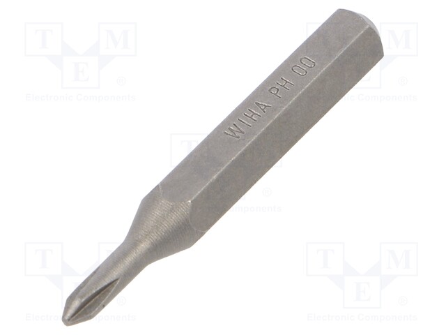 Screwdriver bit; Phillips; PH00; Overall len: 28mm; Series: MICRO