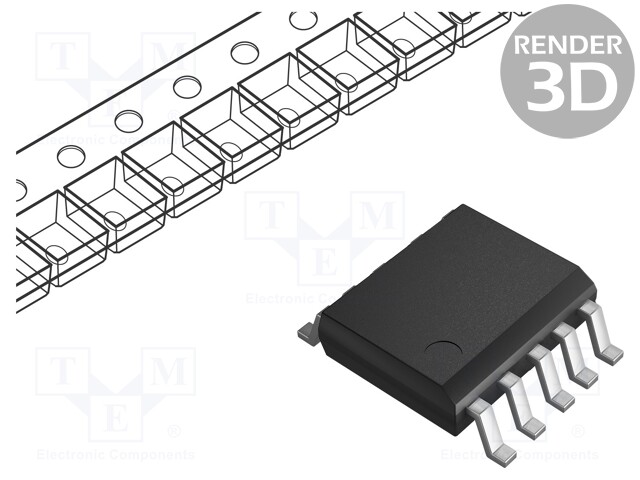 Transceiver, RS422 / RS485, 1 Driver, 4.5 V to 5.5 V, MSOP-10