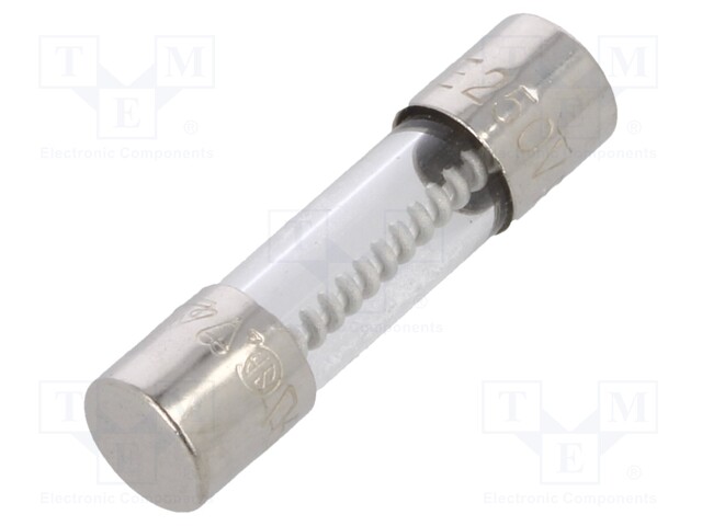 Fuse: fuse; time-lag; 6.3A; 250VAC; cylindrical,glass; 5x20mm; 219