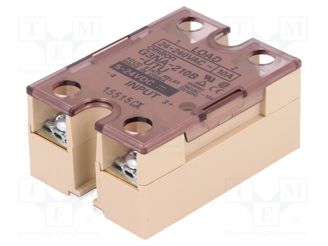 Relay: solid state; Ucntrl: 5÷24VDC; 10A; 24÷240VAC; -30÷80°C
