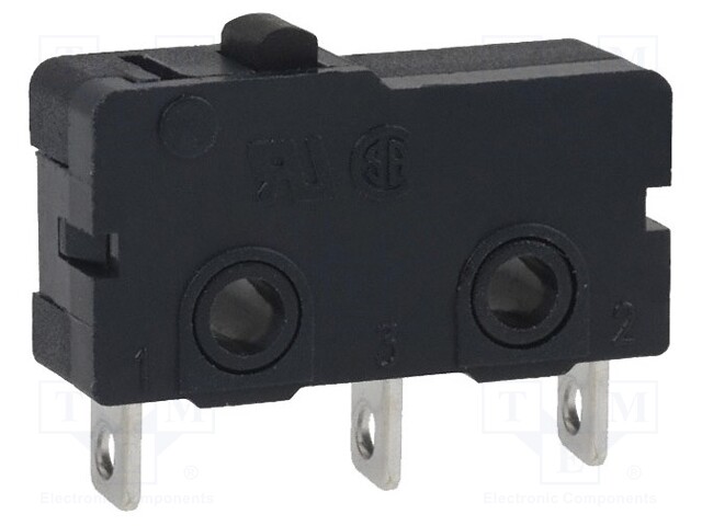 Microswitch SNAP ACTION; without lever; SPDT; 5A/250VAC; ON-(ON)
