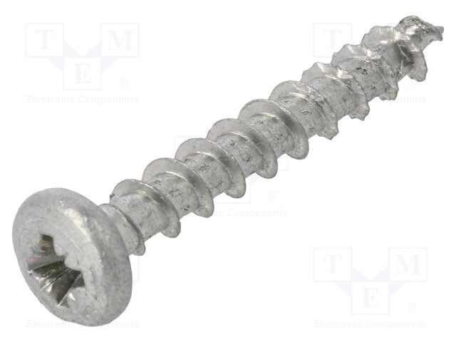 Screw; SPAX®; 5x35; Head: cheese head; Pozidriv; steel; zinc; BN: 615