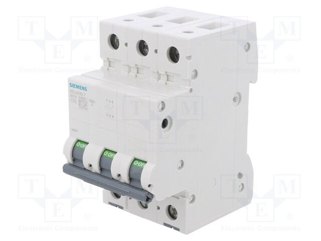 Circuit breaker; 230/400VAC; Inom: 32A; Poles: 3; DIN; Charact: C