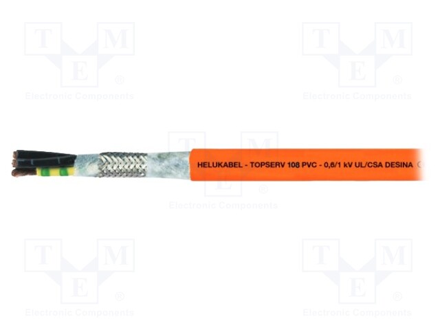 Wire; TOPSERV®108; stranded; Cu; 4G35mm2; PVC; orange; 0.6/1kV