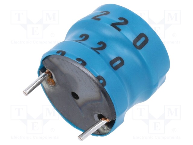INDUCTOR, 22UH, 20%, 3.1A, RADIAL