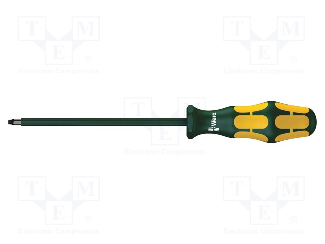 Screwdriver; insulated; square; #1; Blade length: 150mm; 1kVAC