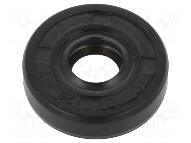 Oil seal; NBR; D: 7mm; -40÷100°C; Shore hardness: 70; Øhole: 26mm