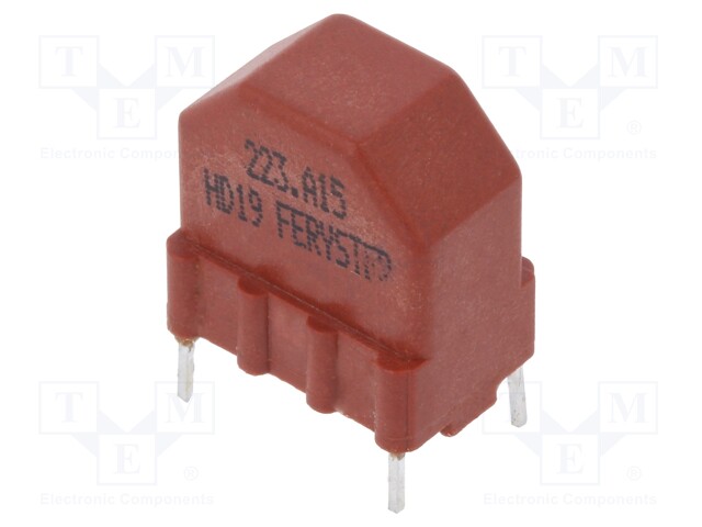 Inductor: wire; THT; 22mH; 150mA; 2.1Ω; 230VAC; 10x15mm; -20÷+50%