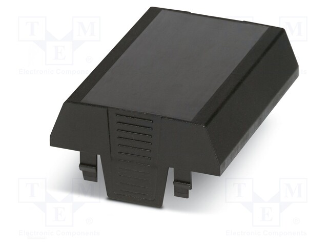 Cover; for enclosures; UL94HB; Series: EH 90; Mat: ABS; black; 90mm