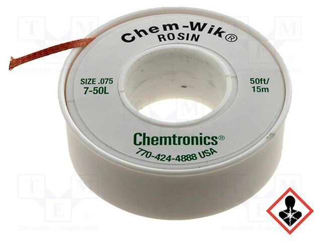 Tape: desoldering; rosin; W: 1.9mm; L: 15m