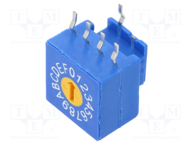 Encoding switch; Pos: 16; THT; Rcont max: 100mΩ; Rinsul min: 1000MΩ