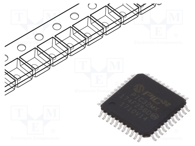 PIC microcontroller; Memory: 256kB; SRAM: 64kB; 2.3÷3.6VDC; SMD