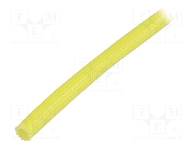 Insulating tube; yellow; -30÷155°C; Øint: 4mm; L: 200m; 3kV/mm