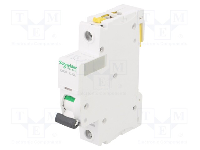 Circuit breaker; 230VAC; Inom: 40A; Poles: 1; DIN; Charact: C; 10kA