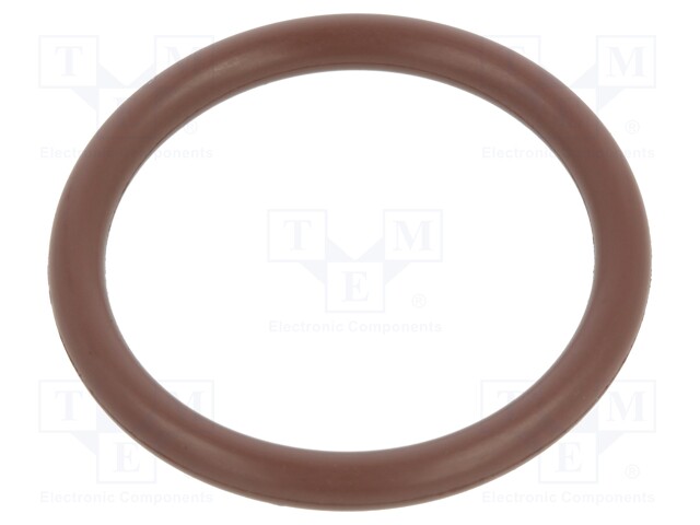 O-ring gasket; FPM; D: 3mm; Øint: 25mm; brown; -20÷200°C