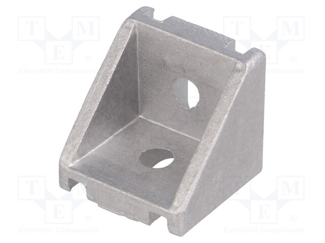 Angle bracket; for profiles; Width of the groove: 6mm; W: 28mm