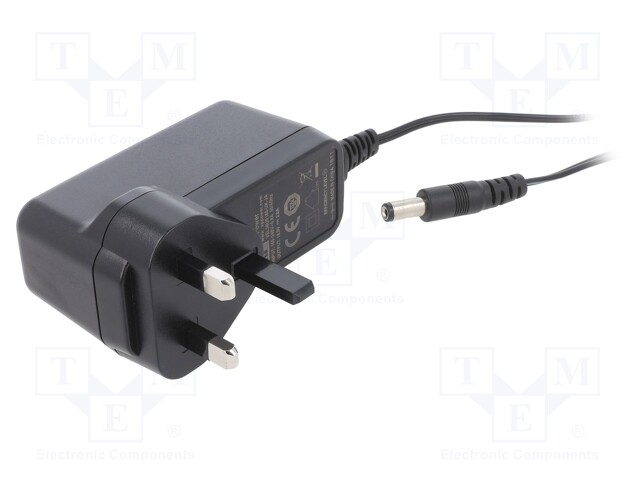 Power supply: switched-mode; voltage source; 18VDC; 2A; 36W; plug