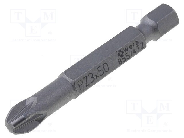 Screwdriver bit; Pozidriv®; PZ3; Overall len: 50mm; Torsion