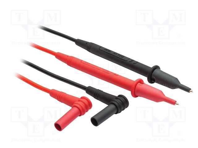 Test lead; Inom: 10A; Quan: 2pcs; black,red