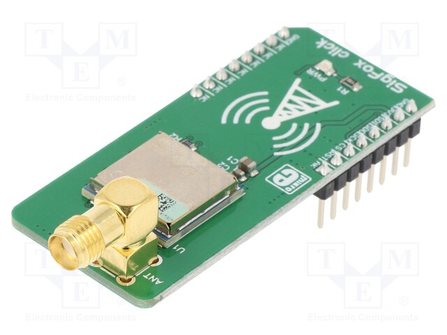 Click board; Sigfox; SPI; SN10-11; mikroBUS connector; 3.3VDC