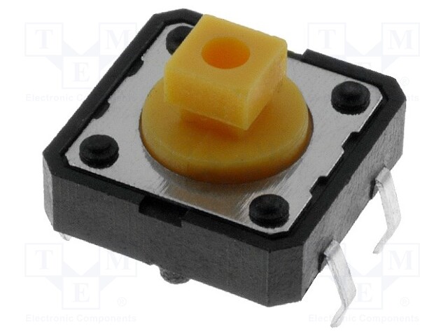 Microswitch TACT; SPST-NO; Pos: 2; 0.05A/12VDC; THT; none; 2.5N