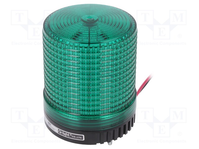 Signaller: lighting; flashing light; green; Series: S80LS; IP65