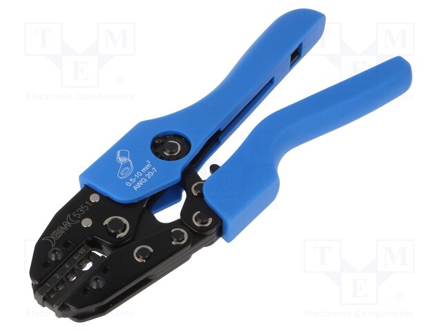 Tool: for crimping; non-insulated terminals; 0.5÷10mm2