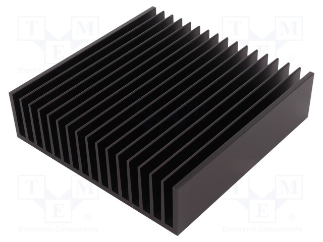 Heatsink: extruded; grilled; black; L: 150mm; W: 150mm; H: 40mm; 1K/W