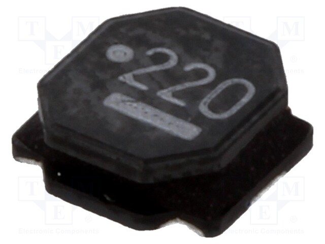 Inductor: wire; SMD; 22uH; Ioper: 1A; 260mΩ; 4.9x4.9x2mm; ±20%